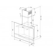 Вытяжка KRONA DOMENIKA 600 black/inox S