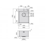 Мойка Falmec Garda 34