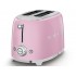 Тостер на 2 ломтика SMEG TSF01PKEU розовый Тостер на 2 ломтика SMEG TSF01PKEU розовый