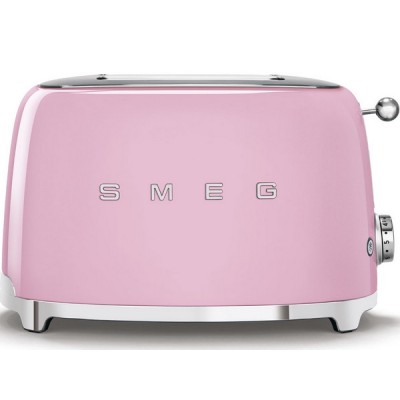 Тостер на 2 ломтика SMEG TSF01PKEU розовый Тостер на 2 ломтика SMEG TSF01PKEU розовый
