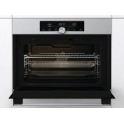 Духовой шкаф Gorenje BCM4547A10X компактный с СВЧ