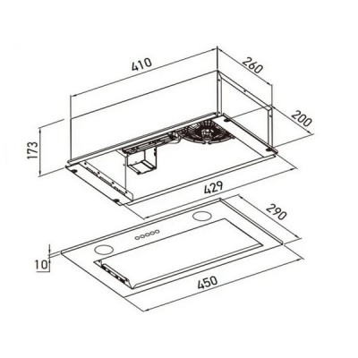 Вытяжка MEFERI INBOX45WH LIGHT Вытяжка MEFERI INBOX45WH LIGHT