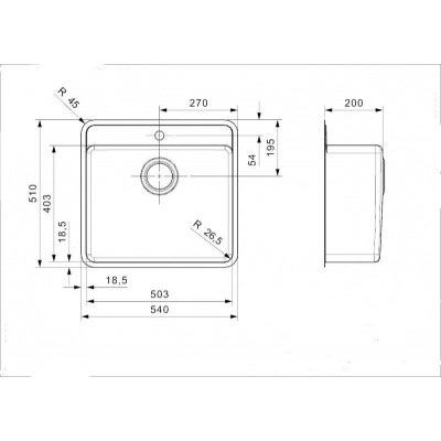 Мойка REGINOX Ohio 50x40 Tapwing LUX 3,5" Мойка REGINOX Ohio 50x40 Tapwing LUX 3,5"