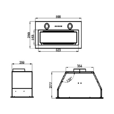 Вытяжка MAUNFELD TRAPEZE 602M нержавеющая сталь Вытяжка MAUNFELD TRAPEZE 602M нержавеющая сталь