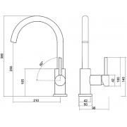 Смеситель Emar ЕС - 3004 Satin