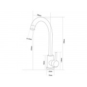 Смеситель Ukinox UM2105 SS