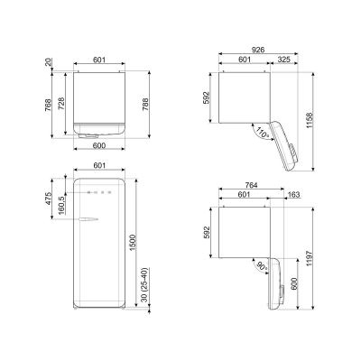 Холодильник SMEG FAB28RRD5 Холодильник SMEG FAB28RRD5