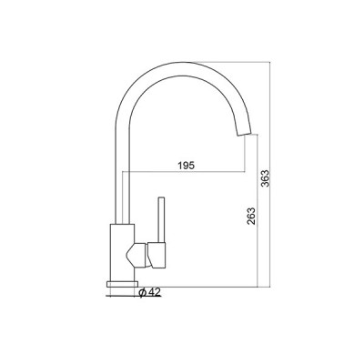 Смеситель Ukinox UM2104 SS Смеситель Ukinox UM2104 SS