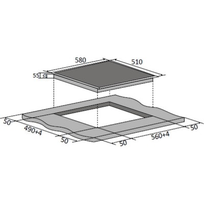 Варочная панель Brandt BPV6420B электрическая Варочная панель Brandt BPV6420B электрическая