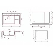Мойка Florentina Россана 780 грей