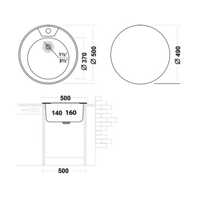 Мойка Ukinox Фаворит FAD500 -4C 0C Мойка Ukinox Фаворит FAD500 -4C 0C