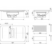 Варочная панель SMEG HHSL7844X индукционная с вытяжкой