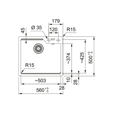 Мойка Franke UBG 610-56, оникс (114.0595.378) Мойка Franke UBG 610-56, оникс (114.0595.378)