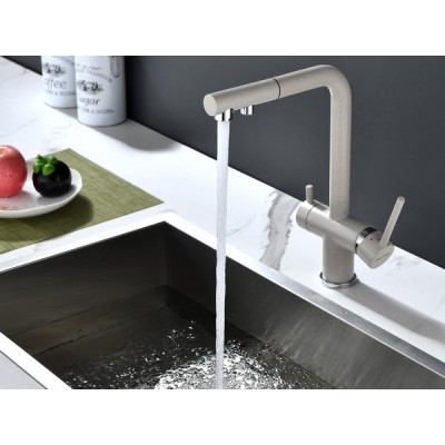 Смеситель Paulmark Serpentine Se213222-BE, бежевый Смеситель Paulmark Serpentine Se213222-BE, бежевый