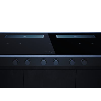 Варочная панель Kuppersbusch KMI 12850.0 SR-S Stainless steel индукционная с вытяжкой Варочная панель Kuppersbusch KMI 12850.0 SR-S Stainless steel индукционная с вытяжкой