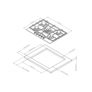 Варочная панель Kuppersberg FG 703 C Bronze газовая