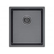 Мойка Paulmark Yuni 39 uni YU39-GM, вороненая сталь