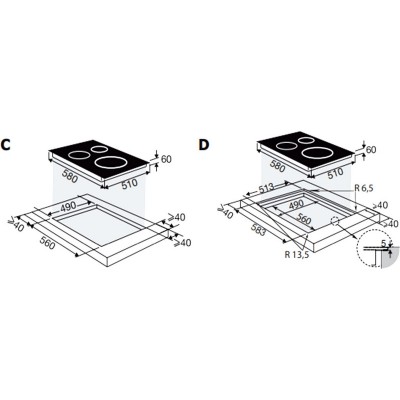 Варочная панель Brandt BPI164DUW индукционная Варочная панель Brandt BPI164DUW индукционная