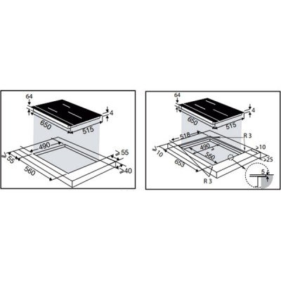 Варочная панель De Dietrich DPI7570XT индукционная Варочная панель De Dietrich DPI7570XT индукционная