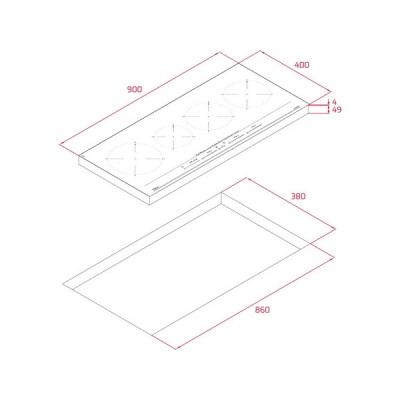 Варочная панель Teka IZC 94620 MST BLACK (112500040) индукционная Варочная панель Teka IZC 94620 MST BLACK (112500040) индукционная