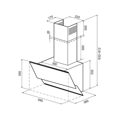 Вытяжка KRONA IRMA A 600 white S Вытяжка KRONA IRMA A 600 white S