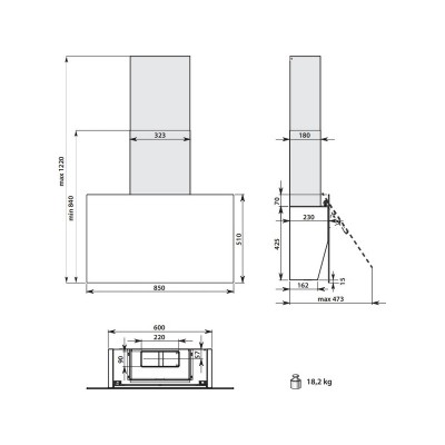 Вытяжка Falmec COVER ARDESIA Вытяжка Falmec COVER ARDESIA