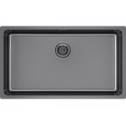 Мойка Paulmark Yuni 76 uni YU76-GM, вороненая сталь