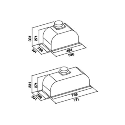 Вытяжка Falmec BUILT-IN 50 MAX EVO Вытяжка Falmec BUILT-IN 50 MAX EVO