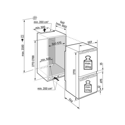 Холодильник Liebherr ICNd 5123-22 001 встраиваемый Холодильник Liebherr ICNd 5123-22 001 встраиваемый