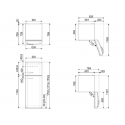 Холодильник SMEG FAB30RCR5