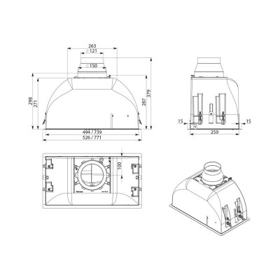 Вытяжка Falmec BUILT-IN BURANO PLUS 50 WH Вытяжка Falmec BUILT-IN BURANO PLUS 50 WH