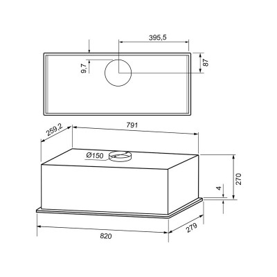 Вытяжка KRONA ARVEN 900 black S Вытяжка KRONA ARVEN 900 black S