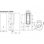 Вытяжка Falmec FALMEC POLAR EVO BLACK 35 350 мм