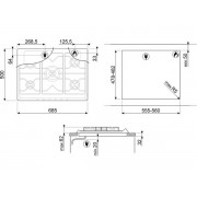 Варочная панель SMEG SRV876POGH газовая