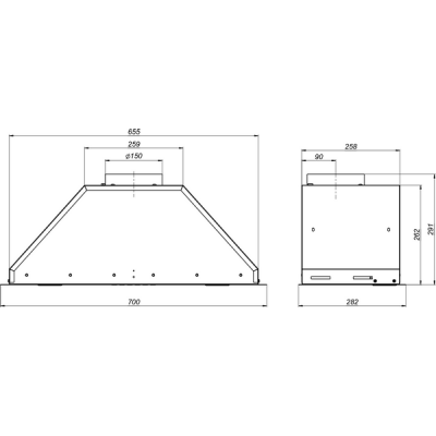 Вытяжка Elikor BOX 70П-1000-Э4Д белый SM Вытяжка Elikor BOX 70П-1000-Э4Д белый SM