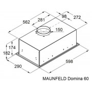 Вытяжка MAUNFELD Domina 60 чёрный