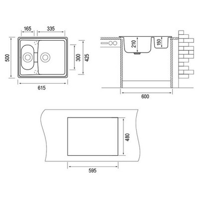 Мойка "Longran" Classic CLS615.500 15 - 47 Arena Мойка "Longran" Classic CLS615.500 15 - 47 Arena