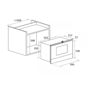 СВЧ-печь Teka MWR 22 BI ATS SILVER (112040000)
