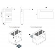 Варочная панель с встр. вытяжкой Falmec SINTESI 90 P.E.U. BLACK индукционная