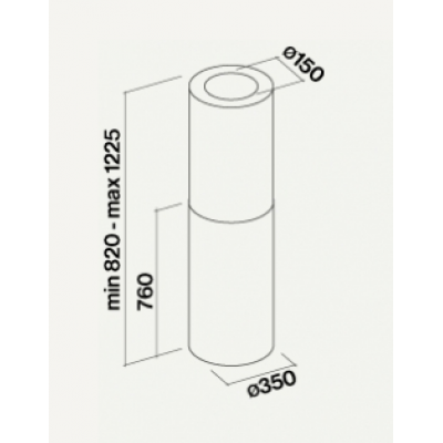 Вытяжка Falmec POLAR IS BLACK 35 Вытяжка Falmec POLAR IS BLACK 35