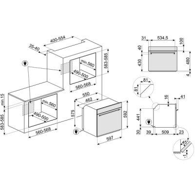 Духовой шкаф SMEG SF6301TVX Духовой шкаф SMEG SF6301TVX