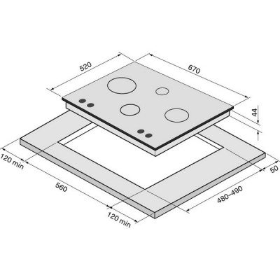 Варочная панель KRONA RITTER 67/60 WH газовая Варочная панель KRONA RITTER 67/60 WH газовая