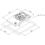 Варочная панель Pando PGA-4130 газовая