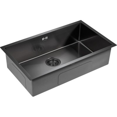 Мойка Paulmark Valde PM217444-GM, вороненая сталь Мойка Paulmark Valde PM217444-GM, вороненая сталь