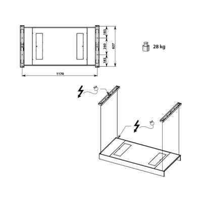 Вытяжка Falmec LIGHT 120 BLACK Вытяжка Falmec LIGHT 120 BLACK