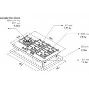 Варочная панель Pando PGA-4491 газовая