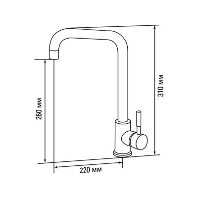 Смеситель КВАРЦ Urban бежевый GE 04 Смеситель КВАРЦ Urban бежевый GE 04