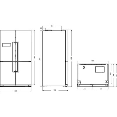 Холодильник Jacky's JR FI526V с вакууматором Холодильник Jacky's JR FI526V с вакууматором