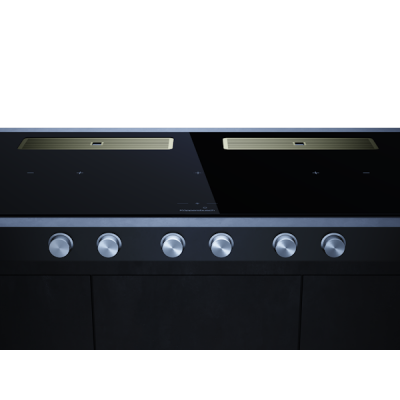 Варочная панель Kuppersbusch KMI 12850.0 SR-E Gold индукционная с вытяжкой Варочная панель Kuppersbusch KMI 12850.0 SR-E Gold индукционная с вытяжкой