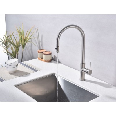 Смеситель Paulmark Galant Ga213077-BS, брашированная нерж. сталь Смеситель Paulmark Galant Ga213077-BS, брашированная нерж. сталь